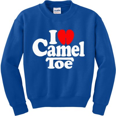 I Love Heart Camel Toe Kids Sweatshirt