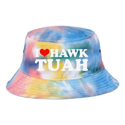 I Love Hawk Tuah Tie Dye Newport Bucket Hat