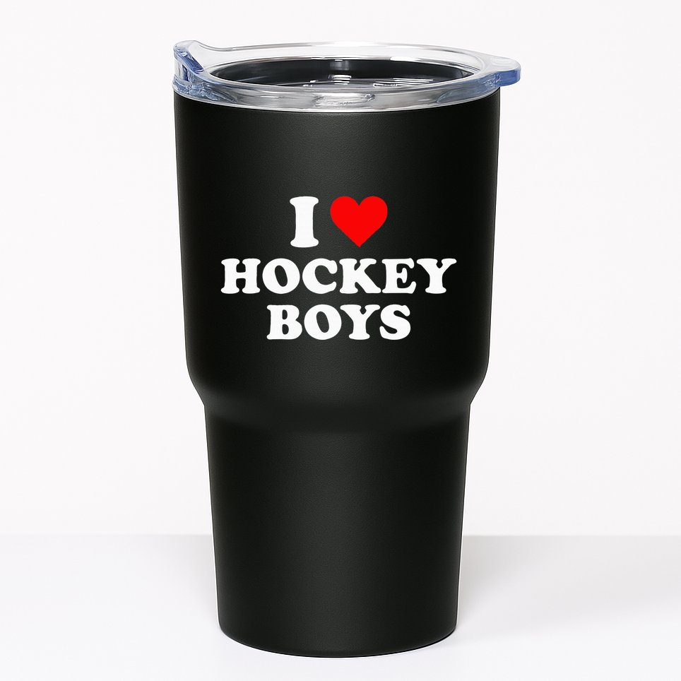 I Love Hockey funny quote sayings Tumbler