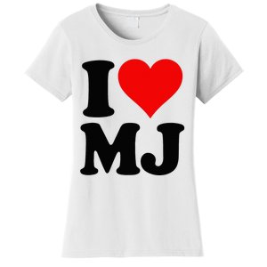 I Love Heart Mj M J M.J. Women's T-Shirt