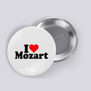 I Love Heart Mozart Button