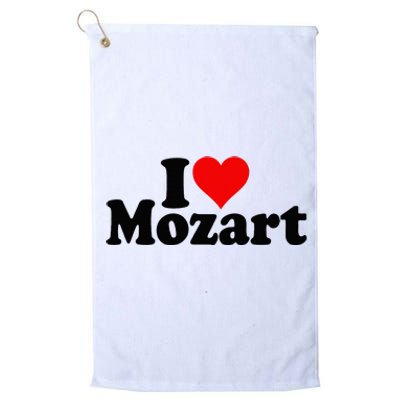 I Love Heart Mozart Platinum Collection Golf Towel