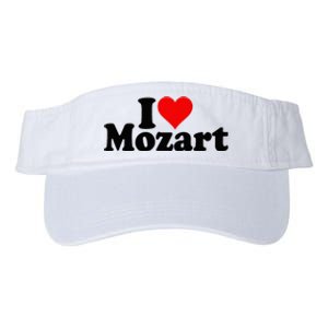 I Love Heart Mozart Valucap Bio-Washed Visor