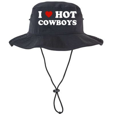 I Love Hot Cowboys, I Heart Hot Cowboys Lover Bucket Hat