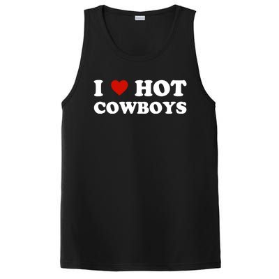 I Love Hot Cowboys, I Heart Hot Cowboys Lover PosiCharge Competitor Tank