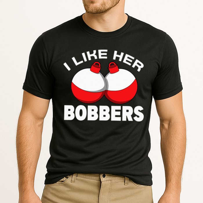 I like her bobbers fishing retro fisherman humor Cooling Performance Crew T-Shirt