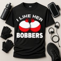 I like her bobbers fishing retro fisherman humor Cooling Performance Crew T-Shirt