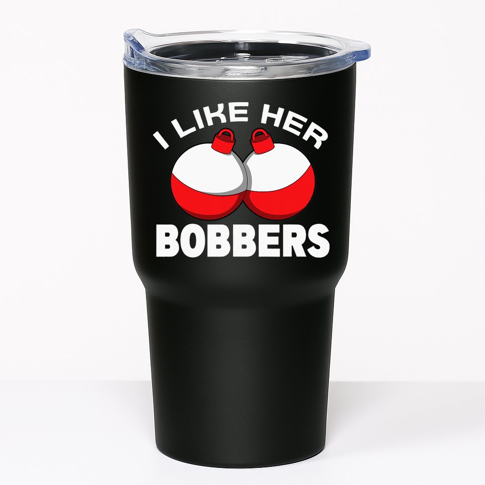 I like her bobbers fishing retro fisherman humor Tumbler