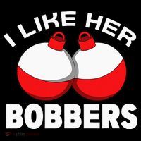 I like her bobbers fishing retro fisherman humor Visor