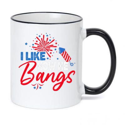 I Like How He Bangs I Like How She Explodes Couple July 4th (1) 11oz Black Color Changing Mug