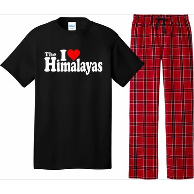 I Love Heart The Himalayas Himalayan Mountains Pajama Set