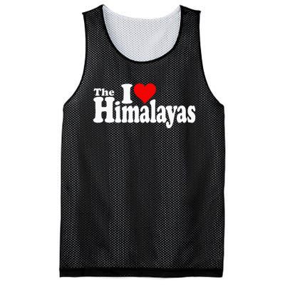 I Love Heart The Himalayas Himalayan Mountains Mesh Reversible Basketball Jersey Tank