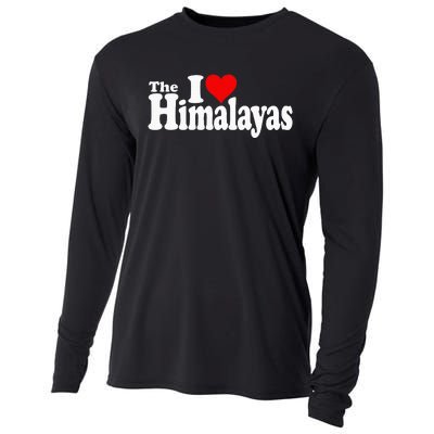 I Love Heart The Himalayas Himalayan Mountains Cooling Performance Long Sleeve Crew