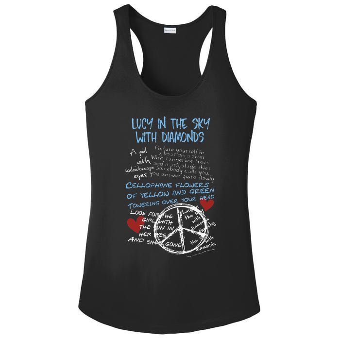 I Love Heart Lucy In The Sky With Diamonds Ladies PosiCharge Competitor Racerback Tank