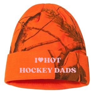 I Love Hot Hockey Dads I Heart Hot Hockey Dads Cute Design Gift Kati Licensed 12" Camo Beanie