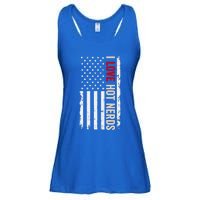 I Love Hot Nerds American Usa Flag Cool Gift Ladies Essential Flowy Tank