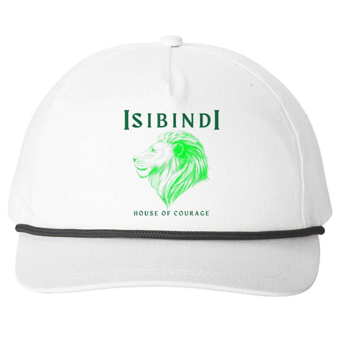 Isibindi Lion House Of Courage School Spirit Day Attire Snapback Five-Panel Rope Hat