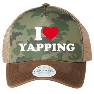 I Love Heart Yapping Lover Yapper Legacy Tie Dye Trucker Hat