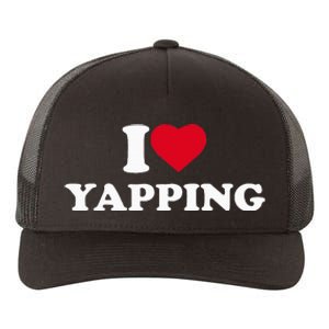 I Love Heart Yapping Lover Yapper Yupoong Adult 5-Panel Trucker Hat