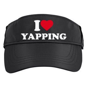 I Love Heart Yapping Lover Yapper Adult Drive Performance Visor