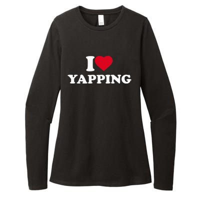 I Love Heart Yapping Lover Yapper Womens CVC Long Sleeve Shirt