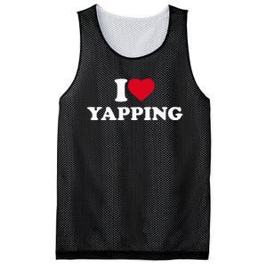 I Love Heart Yapping Lover Yapper Mesh Reversible Basketball Jersey Tank