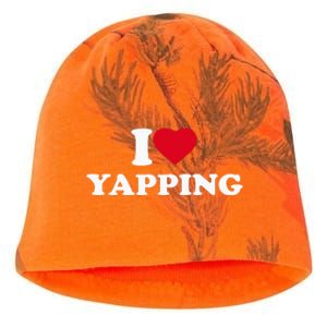 I Love Heart Yapping Lover Yapper Kati - Camo Knit Beanie