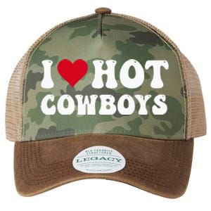 I Love Hot Cow I Heart Cow Funny Country Western Legacy Tie Dye Trucker Hat