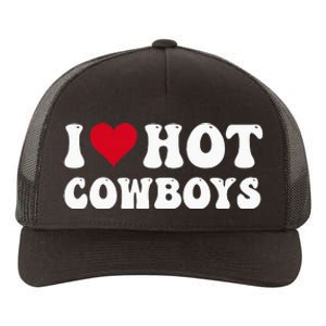 I Love Hot Cow I Heart Cow Funny Country Western Yupoong Adult 5-Panel Trucker Hat