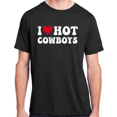 I Love Hot Cow I Heart Cow Funny Country Western Adult ChromaSoft Performance T-Shirt