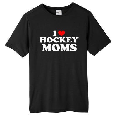 I Love Hockey Moms Funny Christmas Tall Fusion ChromaSoft Performance T-Shirt