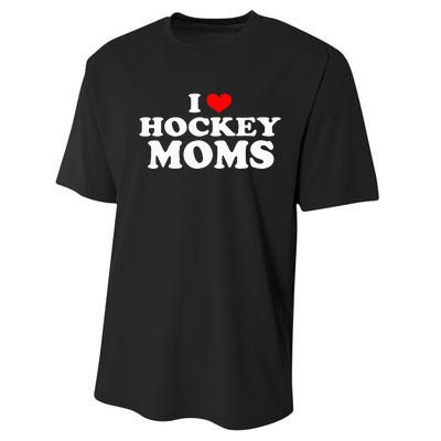 I Love Hockey Moms Funny Christmas Performance Sprint T-Shirt