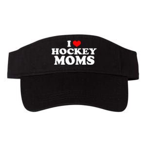 I Love Hockey Moms Funny Christmas Valucap Bio-Washed Visor