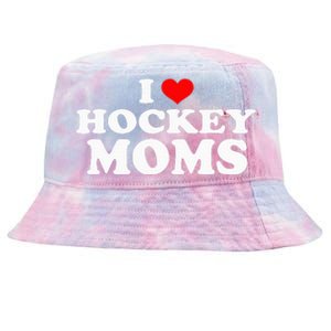 I Love Hockey Moms Funny Christmas Tie-Dyed Bucket Hat