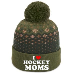 I Love Hockey Moms Funny Christmas The Baniff Cuffed Pom Beanie