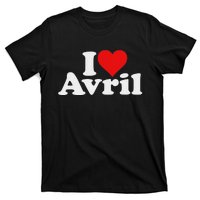 I Love Heart Avril T-Shirt