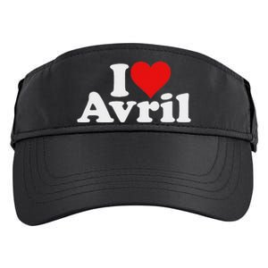 I Love Heart Avril Adult Drive Performance Visor