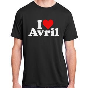 I Love Heart Avril Adult ChromaSoft Performance T-Shirt