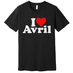 I Love Heart Avril Premium T-Shirt