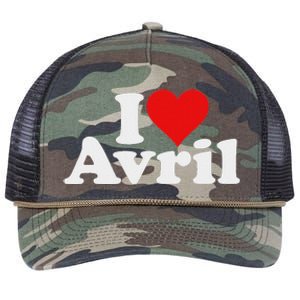 I Love Heart Avril Retro Rope Trucker Hat Cap