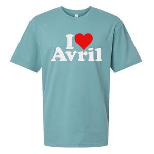 I Love Heart Avril Sueded Cloud Jersey T-Shirt