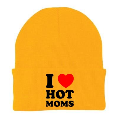 I Love Hot Moms Knit Cap Winter Beanie