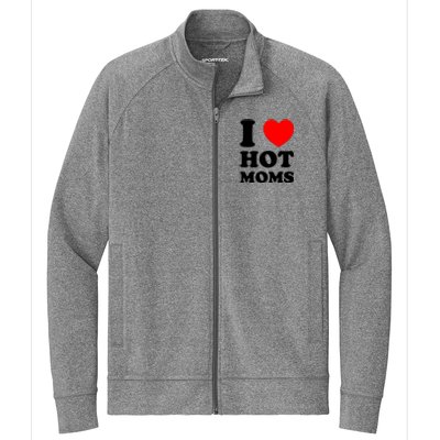 I Love Hot Moms Stretch Full-Zip Cadet Jacket