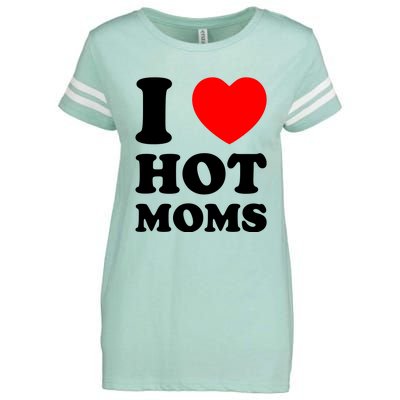 I Love Hot Moms Enza Ladies Jersey Football T-Shirt