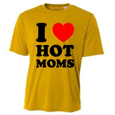 I Love Hot Moms Cooling Performance Crew T-Shirt