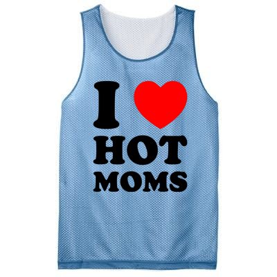 I Love Hot Moms Mesh Reversible Basketball Jersey Tank