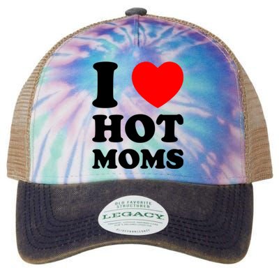 I Love Hot Moms Legacy Tie Dye Trucker Hat