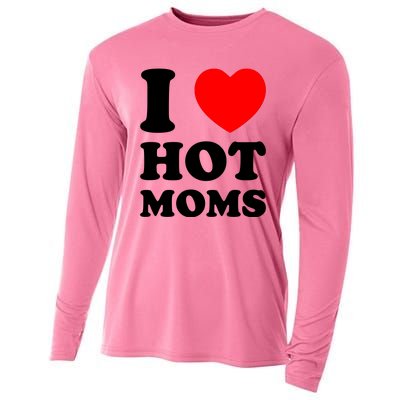 I Love Hot Moms Cooling Performance Long Sleeve Crew