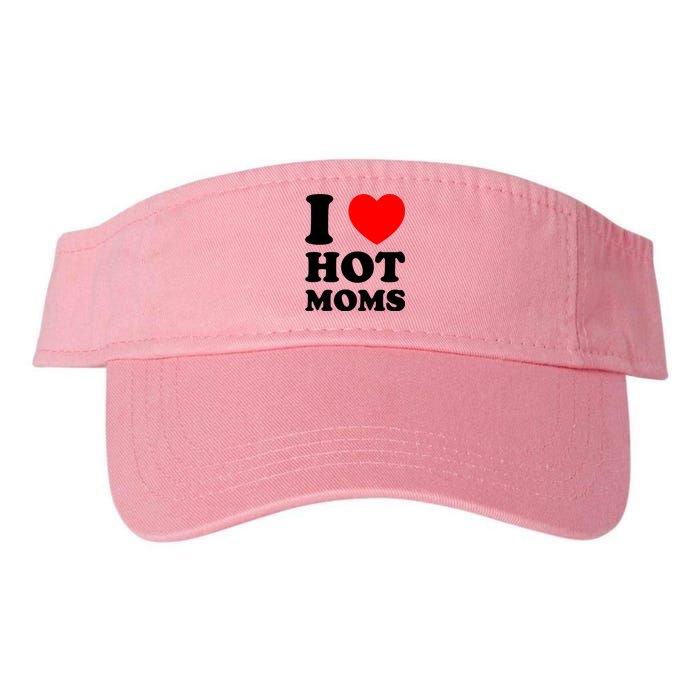 I Love Hot Moms Valucap Bio-Washed Visor