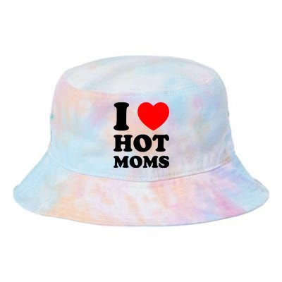 I Love Hot Moms Tie Dye Newport Bucket Hat